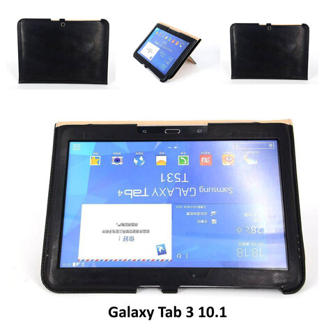 Samsung Zwart Book Case Tablet voor Galaxy Tab 3 10.1 Samsung Zwart Book Case Tablet voor Galaxy Tab 3 10.1