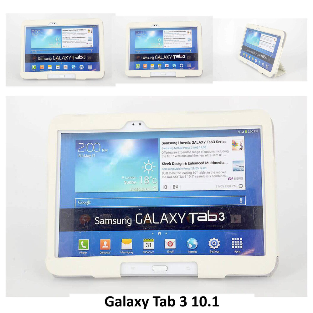 Samsung White Book Case Tablet for Galaxy Tab 3 10.1 Samsung White Book Case Tablet for Galaxy Tab 3 10.1