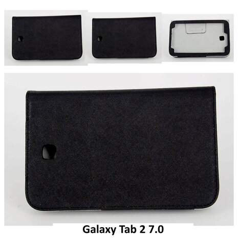 Samsung Zwart Book Case Tablet voor Galaxy Tab 2 7.0 Samsung Zwart Book Case Tablet voor Galaxy Tab 2 7.0