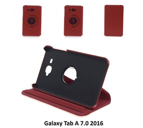 Samsung Galaxy Tab A 7.0 inch (2016) T280 / T285 housse 360 graden draaibare Case Red Samsung Galaxy Tab A 7.0 inch (2016) T280 / T285 housse 360 graden draaibare Case Red