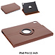 Apple iPad Pro 11 (2018) Bruin 360 graden draaibare hoes - Book Case Tablethoes Apple iPad Pro 11 (2018) Bruin 360 graden draaibare hoes - Book Case Tablethoes