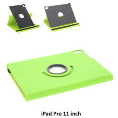 Apple iPad Pro 11 (2018) Groen 360 graden draaibare hoes - Book Case Tablethoes