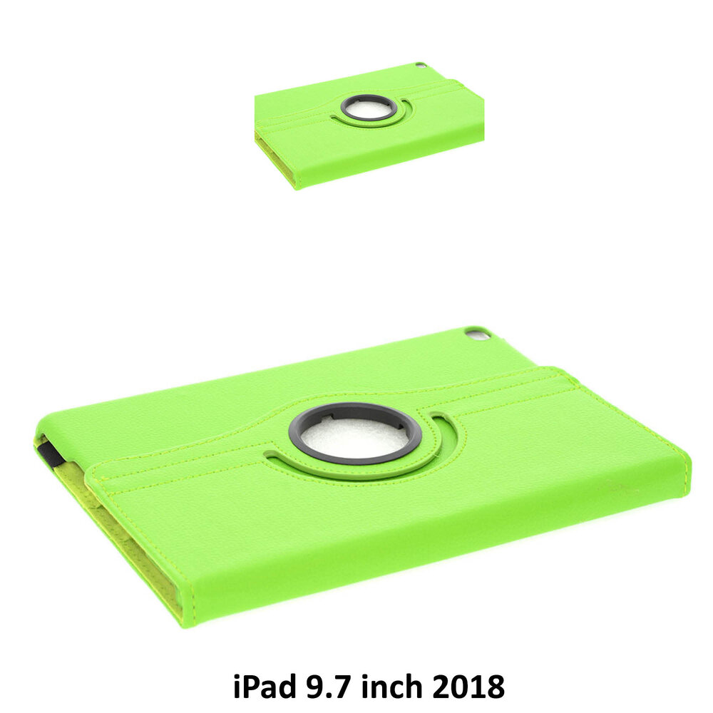 Apple iPad 9.7 (2017) en Apple iPad 9.7 (2018) Groen 360 graden draaibare hoes - Book Case Tablethoes Apple iPad 9.7 (2017) en Apple iPad 9.7 (2018) Groen 360 graden draaibare hoes - Book Case Tablethoes