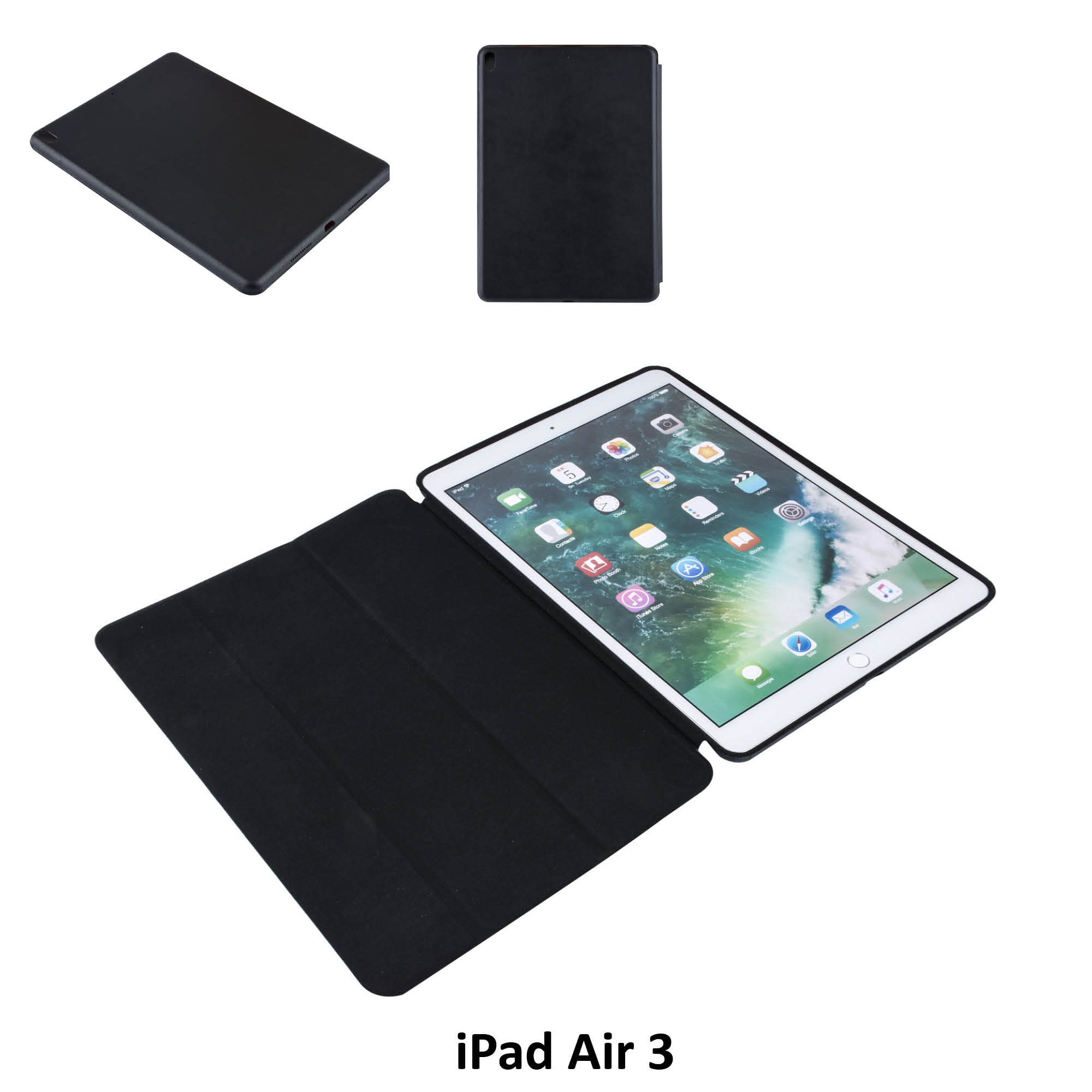 Book Case Tablet voor Apple iPad Air 3 - Zwart
