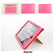 Apple iPad Air Roze Smart Case - Book Case Tablethoes Apple iPad Air Roze Smart Case - Book Case Tablethoes