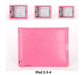 Apple iPad 2-3-4 Roze Smart Case - Book Case Tablethoes Apple iPad 2-3-4 Roze Smart Case - Book Case Tablethoes