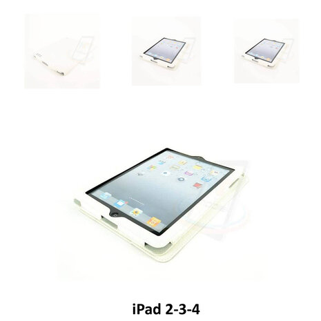 Apple Tablet Housse Blanc pour iPad 2-3-4 Apple Tablet Housse Blanc pour iPad 2-3-4