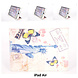 Apple Print Book Case Tablet for iPad Air Apple Print Book Case Tablet for iPad Air