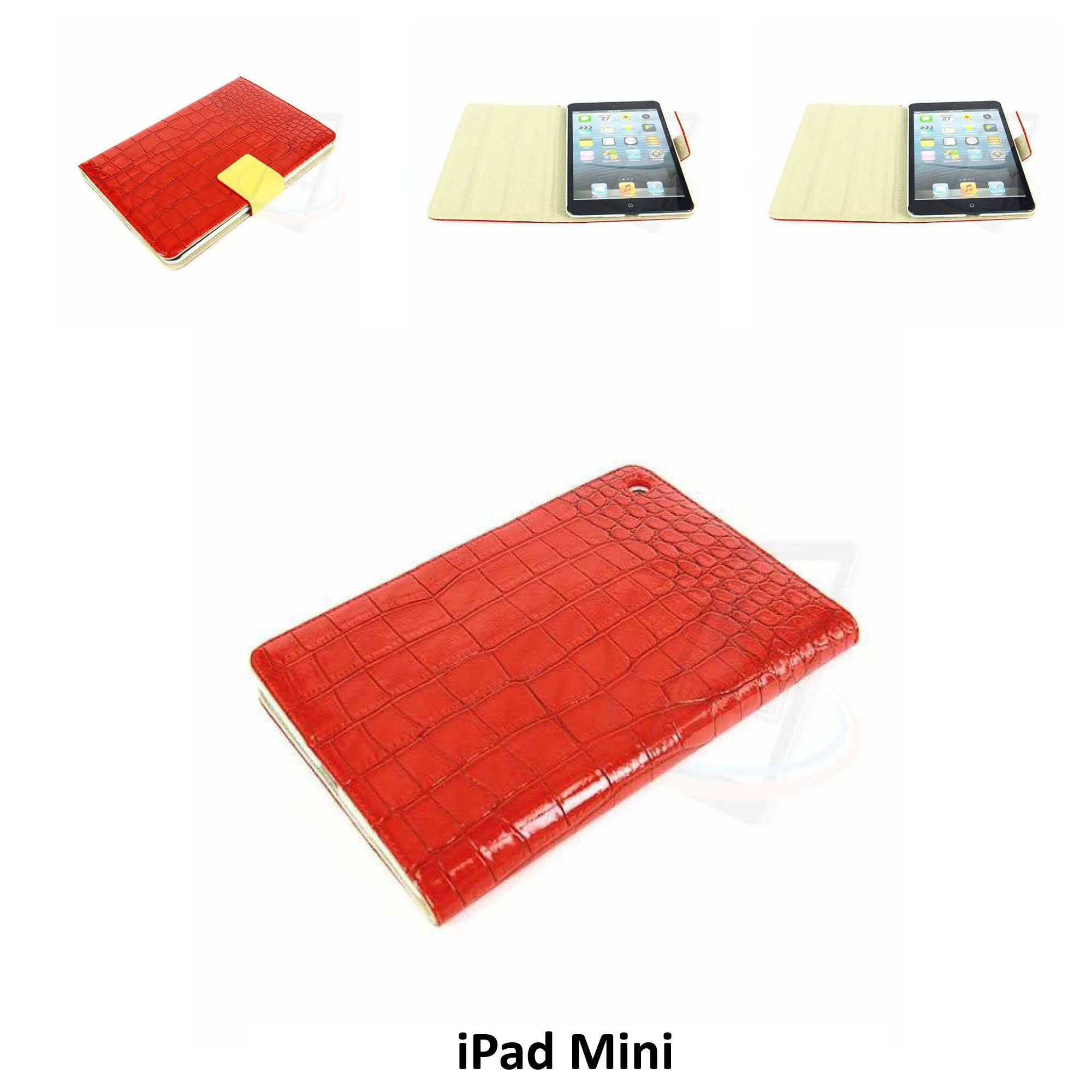 Apple iPad Mini 2-3 Rood Smart Case - Book Case Tablethoes