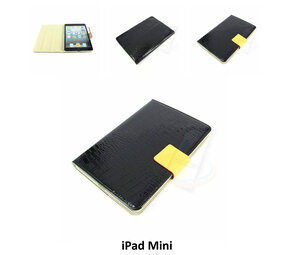 Apple iPad Mini 2-3 Zwart Smart Case - Book Case Tablethoes Apple iPad Mini 2-3 Zwart Smart Case - Book Case Tablethoes