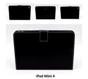 Apple iPad Mini 4 Zwart Smart Case - Book Case Tablethoes Apple iPad Mini 4 Zwart Smart Case - Book Case Tablethoes