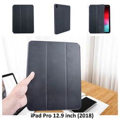 Apple iPad Pro 12.9 (2018) Zwart Smart Case - Book Case Tablethoes