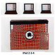 Apple Brown Book Case Tablet for iPad 2-3-4 Apple Brown Book Case Tablet for iPad 2-3-4