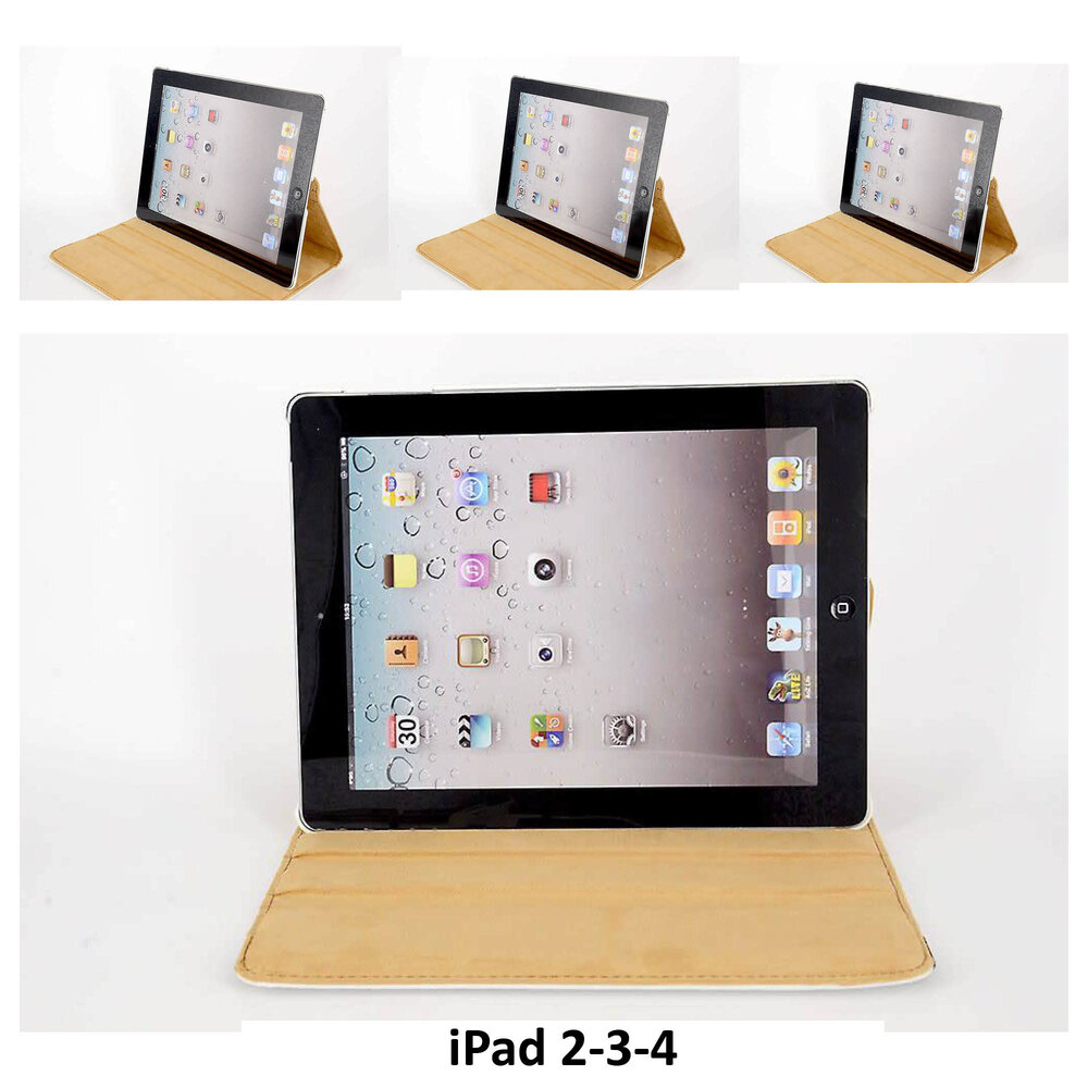 Apple iPad 2-3-4 Wit Smart Case - Book Case Tablethoes Apple iPad 2-3-4 Wit Smart Case - Book Case Tablethoes