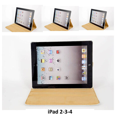 Apple iPad 2-3-4 Wit Smart Case - Book Case Tablethoes Apple iPad 2-3-4 Wit Smart Case - Book Case Tablethoes