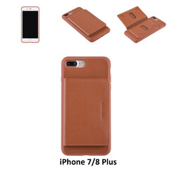 Back Cover for iPhone 7/8 Plus - Brown