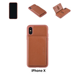 Coque pour iPhone X - Marron