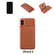 UNIQ Accessory Coque pour iPhone X - Marron UNIQ Accessory Coque pour iPhone X - Marron