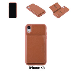UNIQ Accessory iPhone XR Kunstleer Backcover hoesje - Bruin