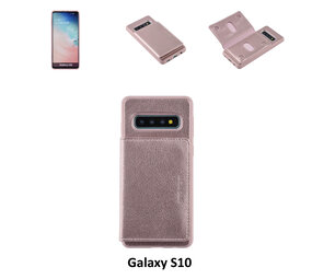 UNIQ Accessory UNIQ Accessory Galaxy S10 Kunstleer Backcover hoesje - Roze UNIQ Accessory UNIQ Accessory Galaxy S10 Kunstleer Backcover hoesje - Roze