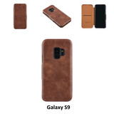 UNIQ Accessory UNIQ Accessory Bruin hoesje Galaxy S9 - Luxe Book Case (G960) UNIQ Accessory UNIQ Accessory Bruin hoesje Galaxy S9 - Luxe Book Case (G960)