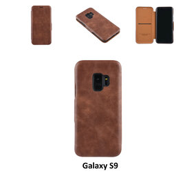 UNIQ Accessory UNIQ Accessory Bruin hoesje Galaxy S9 - Luxe Book Case (G960) UNIQ Accessory UNIQ Accessory Bruin hoesje Galaxy S9 - Luxe Book Case (G960)