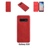UNIQ Accessory UNIQ Accessory Rood hoesje Galaxy S10 - Luxe Book Case UNIQ Accessory UNIQ Accessory Rood hoesje Galaxy S10 - Luxe Book Case