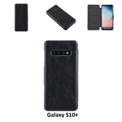 UNIQ Accessory Zwart hoesje Galaxy S10 Plus - Luxe Book Case