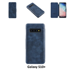 UNIQ Accessory Blauw hoesje Galaxy S10 Plus - Luxe Book Case