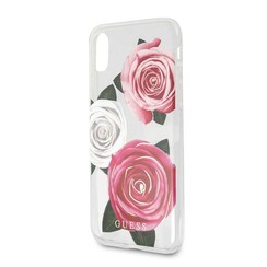 Apple Durchsichtig Guess Back-Cover für iPhone XR - Flower Desire