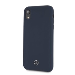 Apple Navy Mercedes-Benz Back Cover voor iPhone XR - Silicone