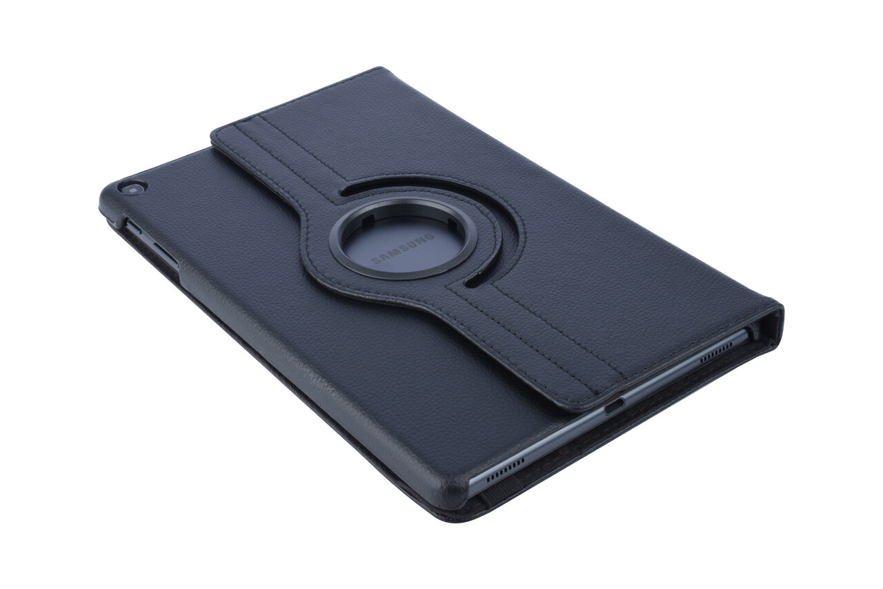 360 degree Draaibaar Zwart Book Case Tablethoes voor Samsung Tab A 10.1 (2019) (T515) -2 kijkstanden 360 degree Draaibaar Zwart Book Case Tablethoes voor Samsung Tab A 10.1 (2019) (T515) -2 kijkstanden