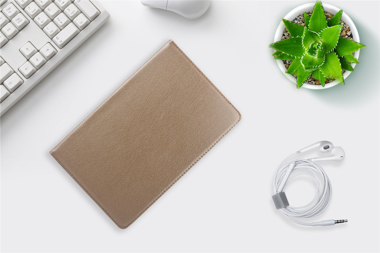 360° Draaibaar Book Case Tablethoes voor Samsung Tab A 10.1 (2019) (T515) -2 kijkstanden - Gold 360° Draaibaar Book Case Tablethoes voor Samsung Tab A 10.1 (2019) (T515) -2 kijkstanden - Gold