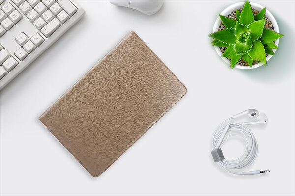 360° Draaibaar Book Case Tablethoes voor Samsung Tab A 10.1 (2019) (T515) -2 kijkstanden - Gold 360° Draaibaar Book Case Tablethoes voor Samsung Tab A 10.1 (2019) (T515) -2 kijkstanden - Gold