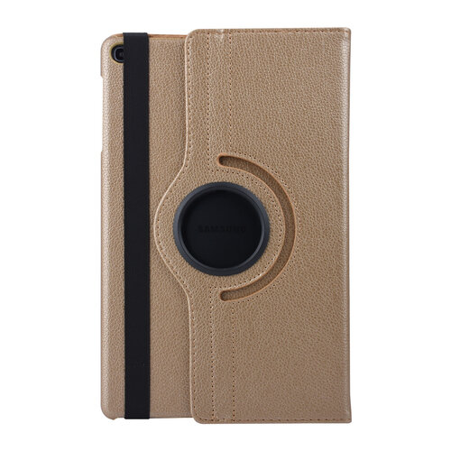 360° Draaibaar Book Case Tablethoes voor Samsung Tab A 10.1 (2019) (T515) -2 kijkstanden - Gold