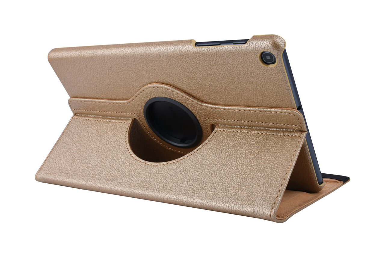 360° Draaibaar Book Case Tablethoes voor Samsung Tab A 10.1 (2019) (T515) -2 kijkstanden - Gold 360° Draaibaar Book Case Tablethoes voor Samsung Tab A 10.1 (2019) (T515) -2 kijkstanden - Gold
