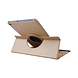 360 degree Draaibaar Goud Book Case Tablethoes voor Samsung Tab A 10.1 (2019) (T515) -2 kijkstanden 360 degree Draaibaar Goud Book Case Tablethoes voor Samsung Tab A 10.1 (2019) (T515) -2 kijkstanden