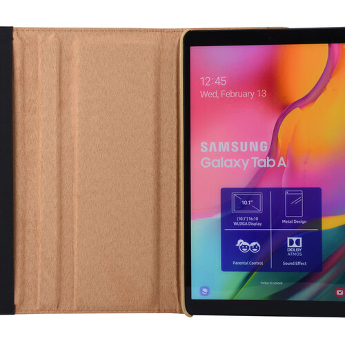 360° Draaibaar Book Case Tablethoes voor Samsung Tab A 10.1 (2019) (T515) -2 kijkstanden - Gold