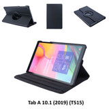 360 degree Draaibaar Zwart Book Case Tablethoes voor Samsung Tab A 10.1 (2019) (T515) -2 kijkstanden 360 degree Draaibaar Zwart Book Case Tablethoes voor Samsung Tab A 10.1 (2019) (T515) -2 kijkstanden