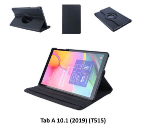360° Drehbar Schwarz Book Case Tablet für Tab A 10.1 (2019) (T515) 2 Betrachtungspositionen 360° Drehbar Schwarz Book Case Tablet für Tab A 10.1 (2019) (T515) 2 Betrachtungspositionen