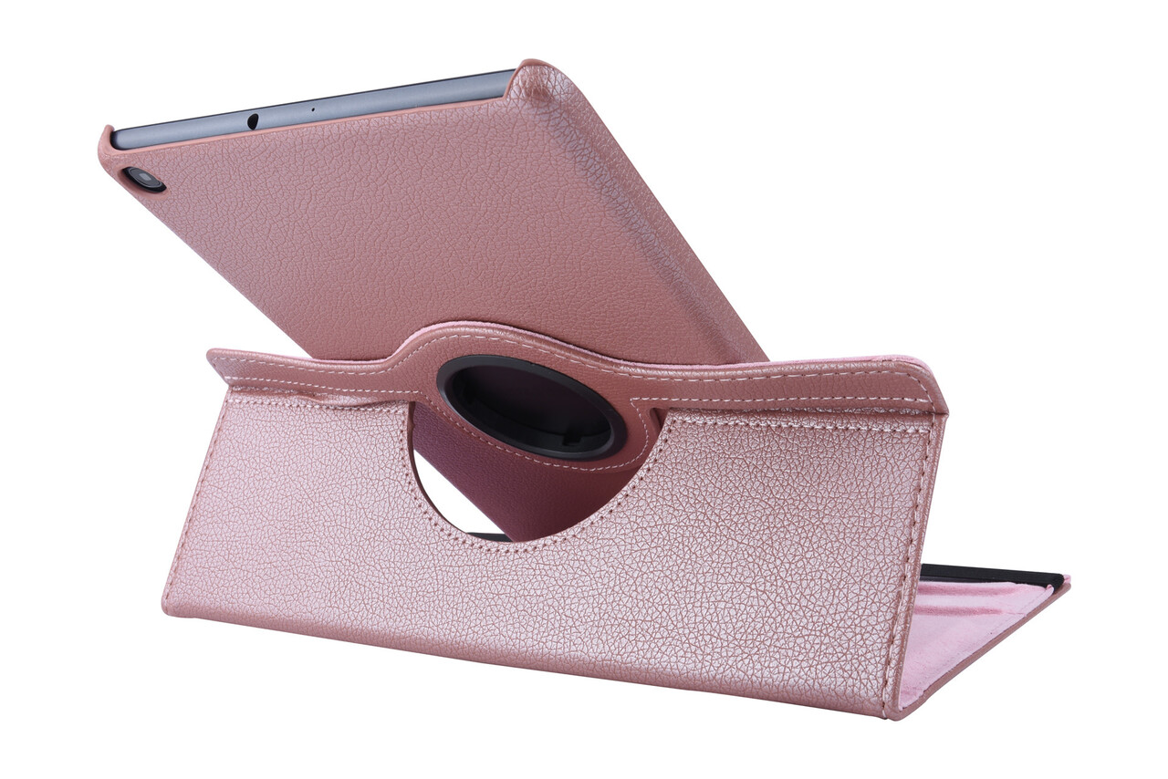 360° Drehbar Rose Gold Book Case Tablet für Tab A 10.1 (2019) (T515) 2 Betrachtungspositionen 360° Drehbar Rose Gold Book Case Tablet für Tab A 10.1 (2019) (T515) 2 Betrachtungspositionen