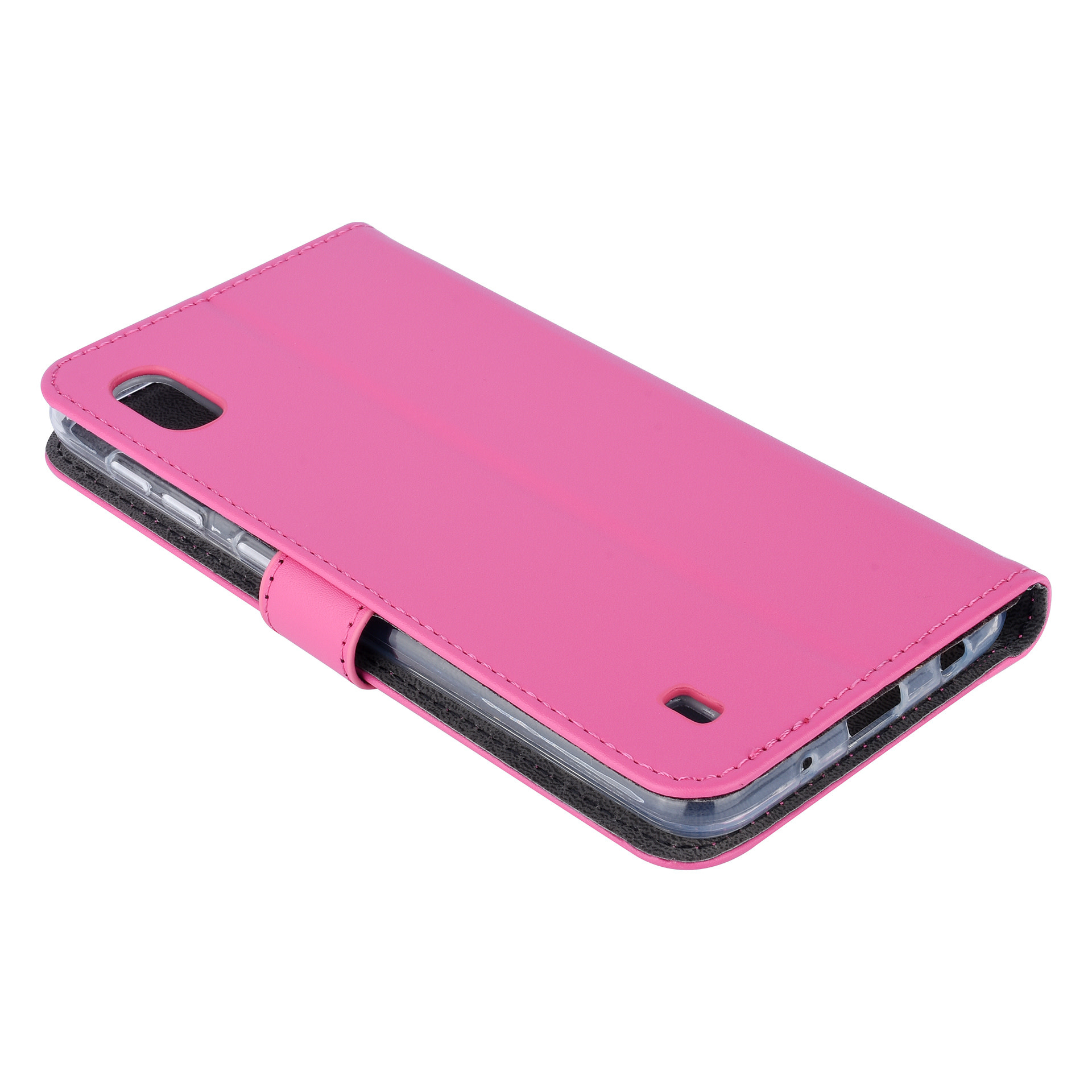 Felroze hoesje Samsung Galaxy A10 (2019) Book Case - Pasjeshouder - Magneetsluiting (A105F), foto 4 van 6