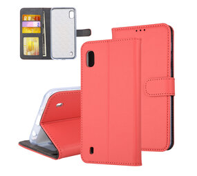 Samsung Galaxy A10 Book-Case hul Rot - Kartenhalter Samsung Galaxy A10 Book-Case hul Rot - Kartenhalter