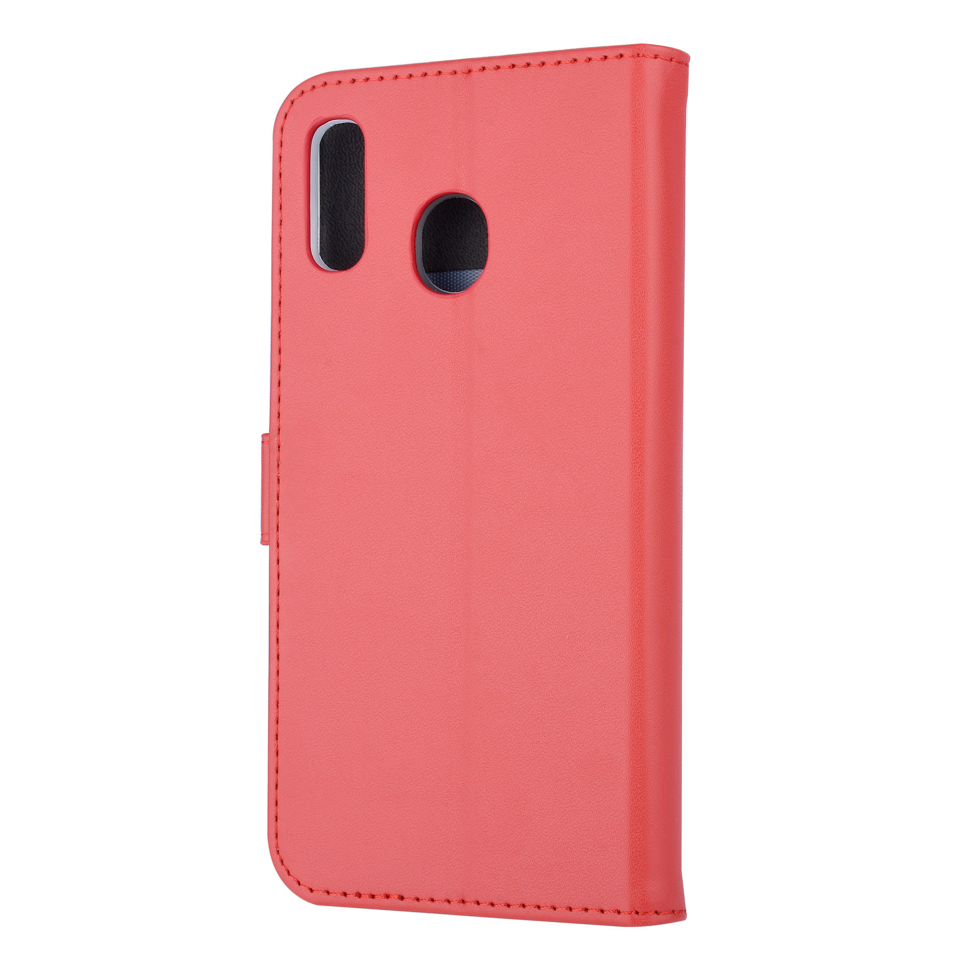Rood hoesje Samsung Galaxy A20 Book Case - Pasjeshouder - Magneetsluiting (A205F), foto 4 van 6