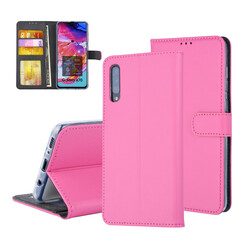 Pasjeshouder Hot Pink Book Case voor Samsung Galaxy A70 -Magneetsluiting -