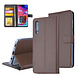 Pasjeshouder Bruin Book Case voor Samsung Galaxy A70 -Magneetsluiting - Pasjeshouder Bruin Book Case voor Samsung Galaxy A70 -Magneetsluiting -