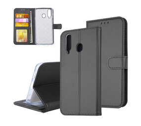 Samsung Galaxy A8s Kartenhalter Schwarz Book-Case hul -Magnetverschluss - Kunststof;TPU Samsung Galaxy A8s Kartenhalter Schwarz Book-Case hul -Magnetverschluss - Kunststof;TPU