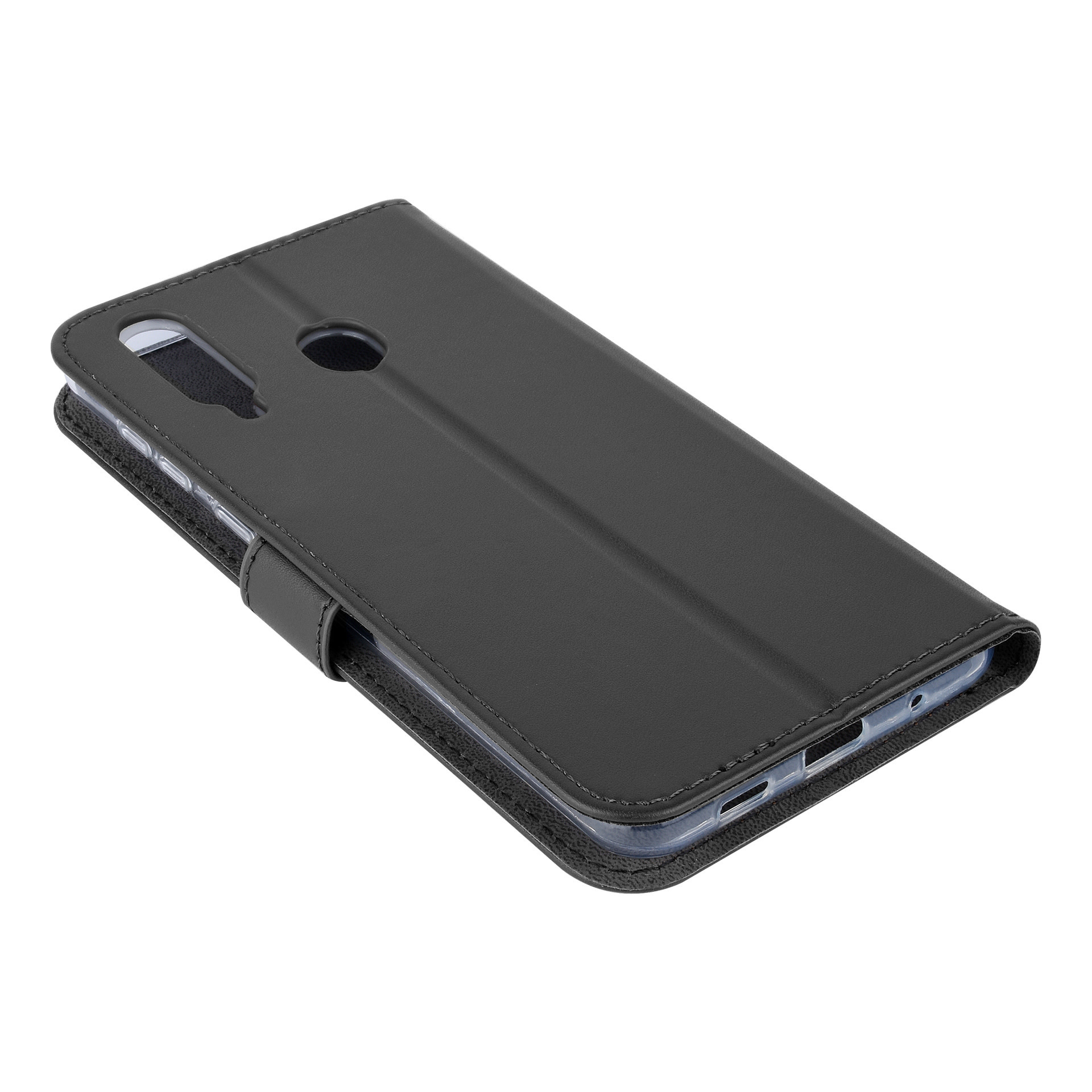 Zwart hoesje Samsung Galaxy A8s Book Case - Pasjeshouder - Magneetsluiting, foto 4 van 6