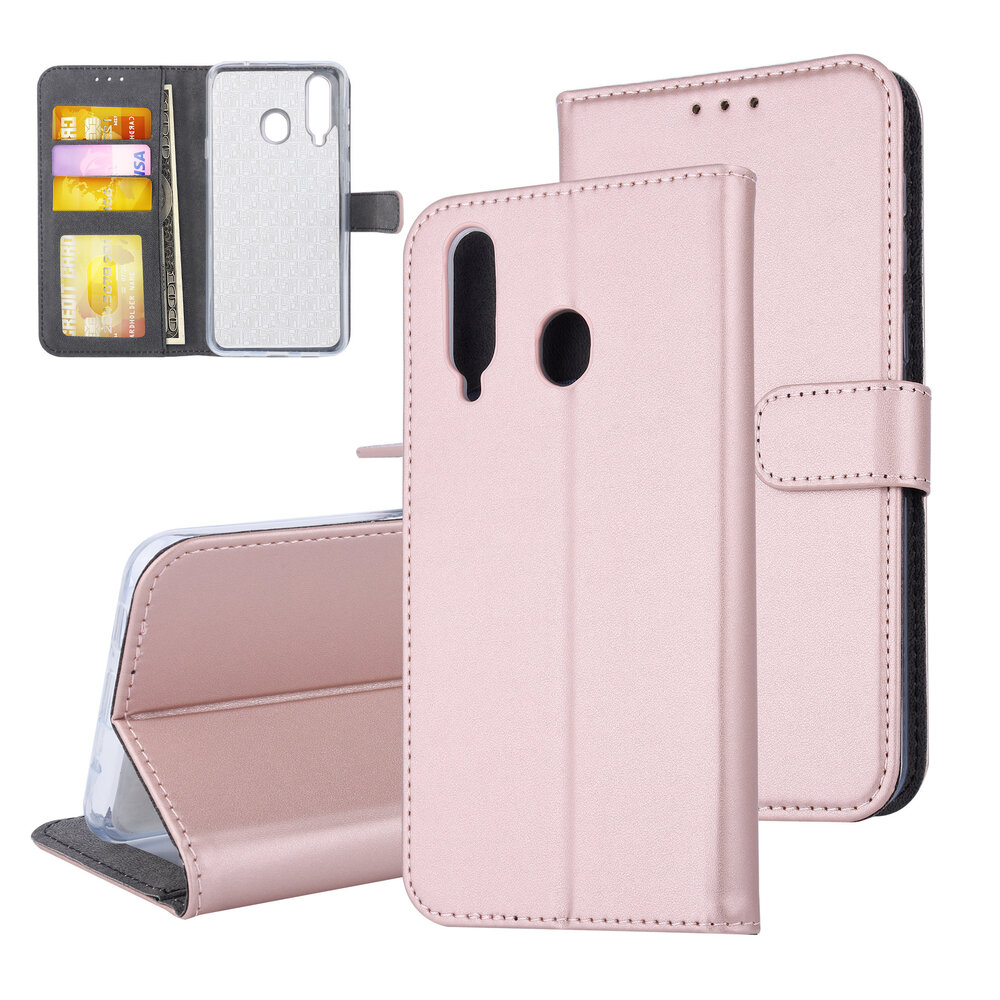 Samsung Galaxy A8s Card holder Rose Gold Book type case for Galaxy A8s Magnetic closure Samsung Galaxy A8s Card holder Rose Gold Book type case for Galaxy A8s Magnetic closure