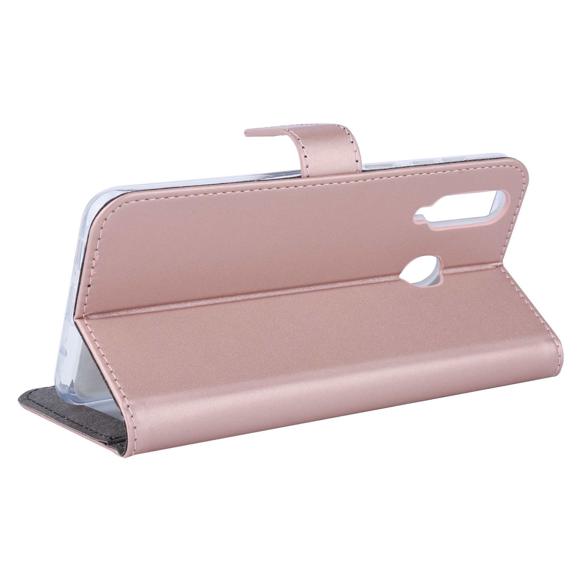 RoseGold hoesje Samsung Galaxy A8s Book Case - Pasjeshouder - Magneetsluiting, foto 5 van 6